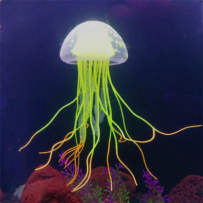 Colorful Artificial Jellyfish Glowing Aquarium Simulation Ornaments Fish Tank Live Luminous Decor Aquatic Landscape Pet Supplies